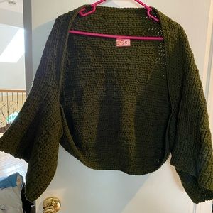 Beautiful hand crocheted Shrug.